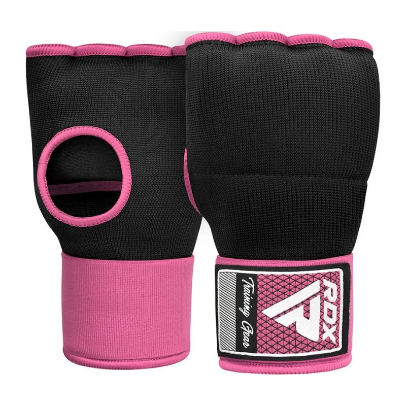 RDX Sports IS Gel Hand Wrap Inner Boxing Gloves (Pink/Black)